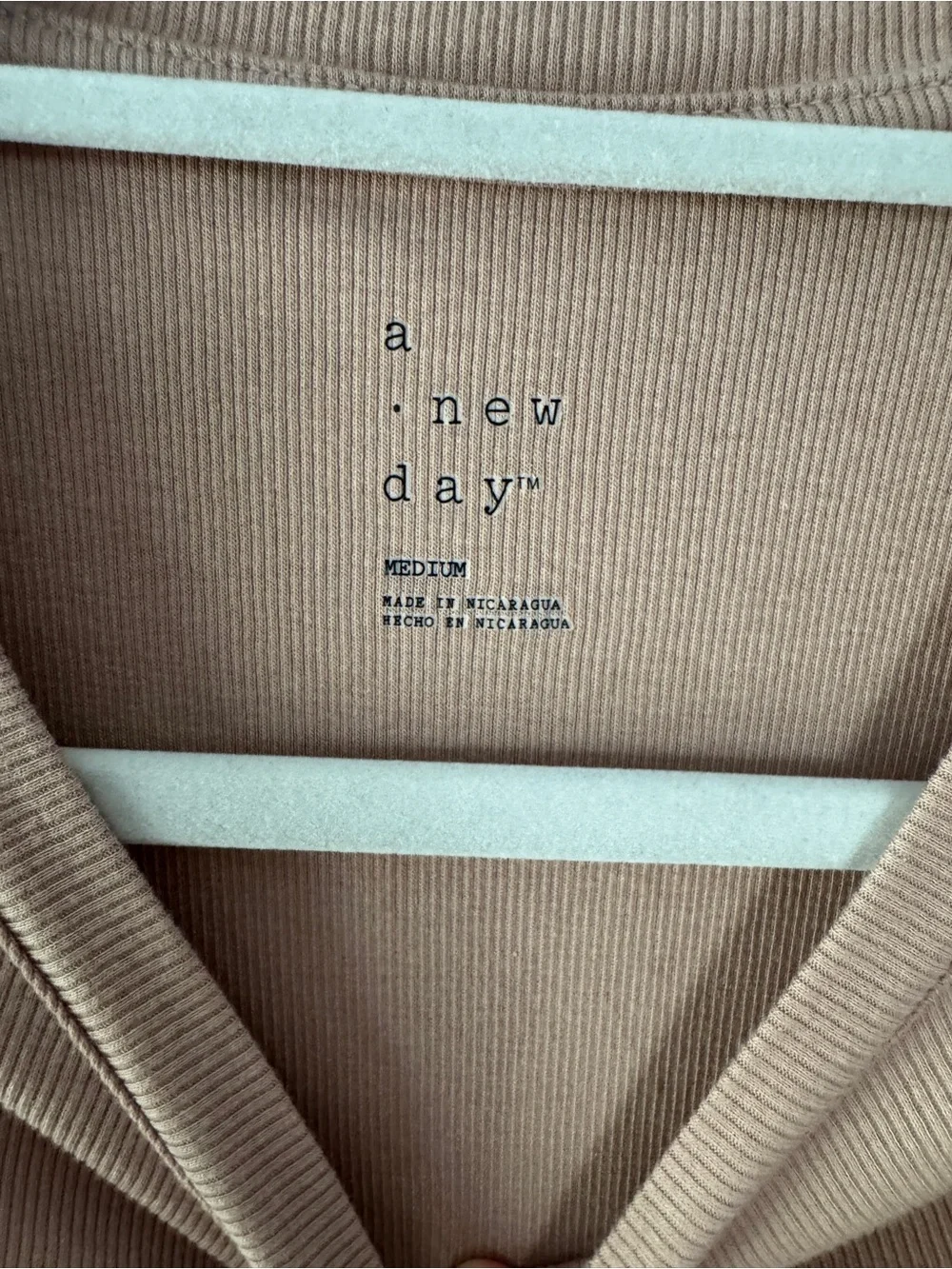 a new day Long-Sleeve Crew Neck Top in Taupe